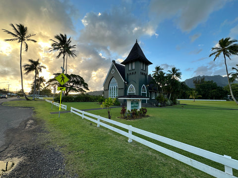 Kauai Stock Photo - Wai'oli Hui'ia Church