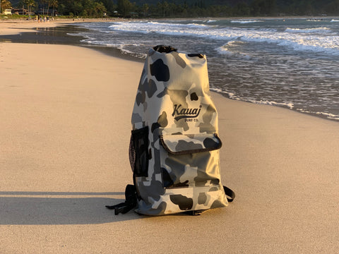 Camo Waterproof Backpack Kauai Surf Co