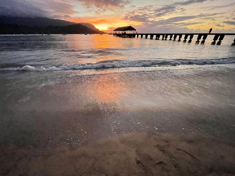 Kauai Stock Photo - Hanalei Pier