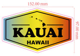 Kauai Hawaii Sticker Size