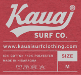 Kauai Surf Co. T-Shirt Tag